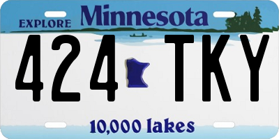 MN license plate 424TKY