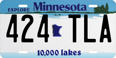 MN license plate 424TLA