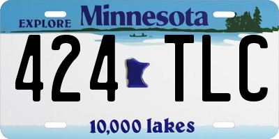 MN license plate 424TLC