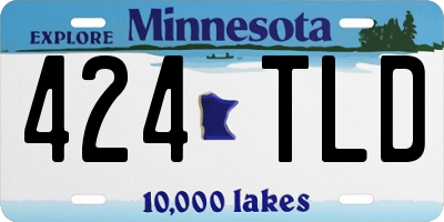 MN license plate 424TLD