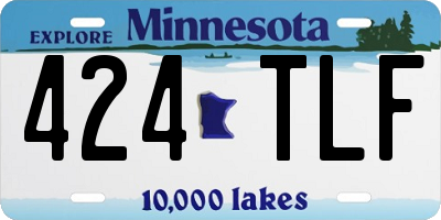 MN license plate 424TLF
