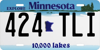 MN license plate 424TLI