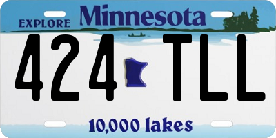 MN license plate 424TLL