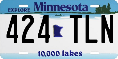 MN license plate 424TLN