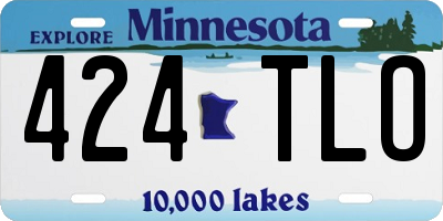 MN license plate 424TLO