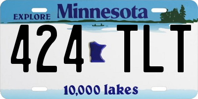 MN license plate 424TLT