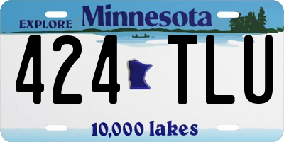 MN license plate 424TLU