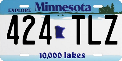 MN license plate 424TLZ