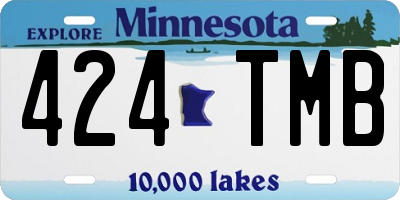 MN license plate 424TMB