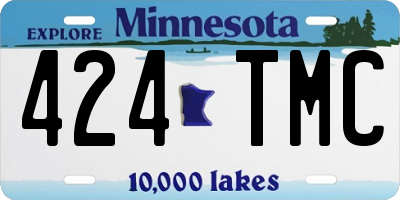 MN license plate 424TMC