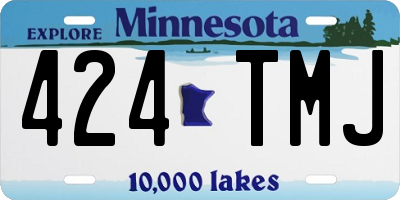 MN license plate 424TMJ