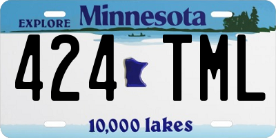 MN license plate 424TML