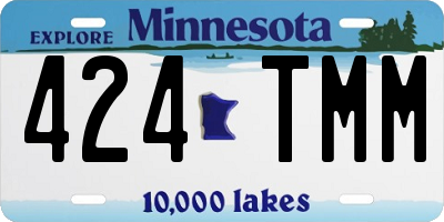 MN license plate 424TMM