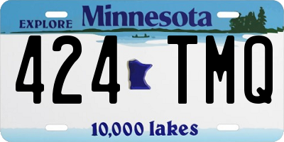MN license plate 424TMQ