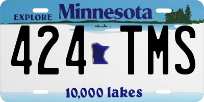 MN license plate 424TMS