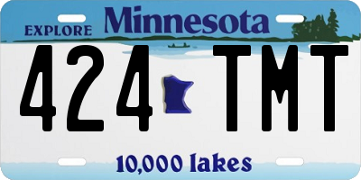 MN license plate 424TMT