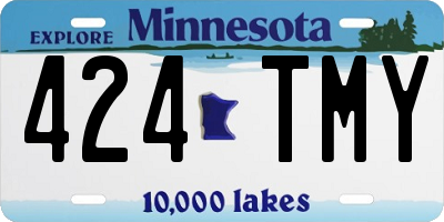 MN license plate 424TMY