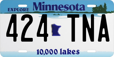 MN license plate 424TNA