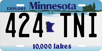 MN license plate 424TNI