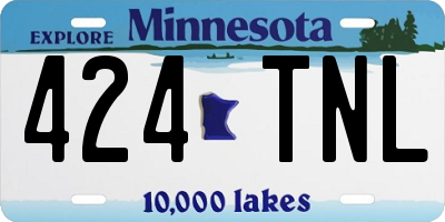 MN license plate 424TNL
