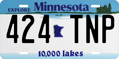 MN license plate 424TNP