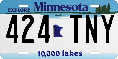 MN license plate 424TNY