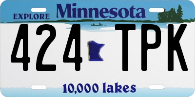 MN license plate 424TPK