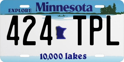 MN license plate 424TPL