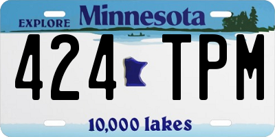 MN license plate 424TPM