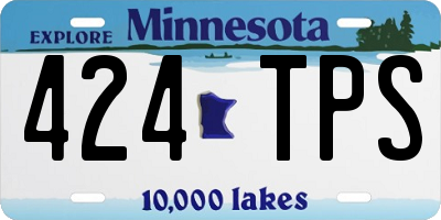 MN license plate 424TPS