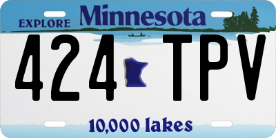 MN license plate 424TPV