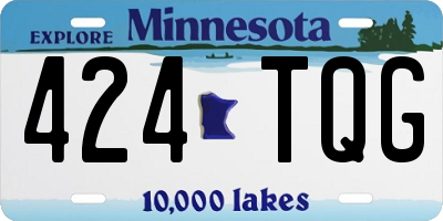 MN license plate 424TQG