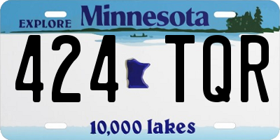 MN license plate 424TQR