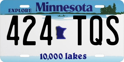 MN license plate 424TQS