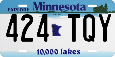 MN license plate 424TQY