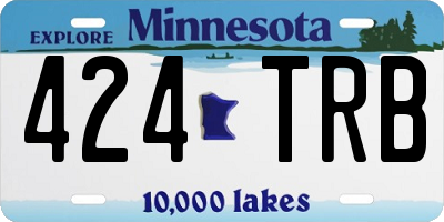 MN license plate 424TRB