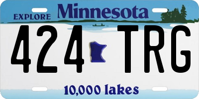 MN license plate 424TRG