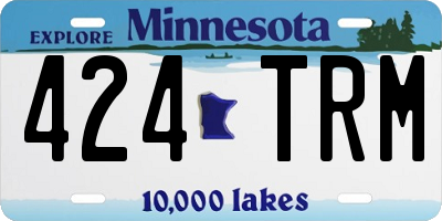 MN license plate 424TRM