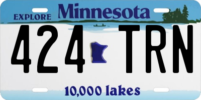 MN license plate 424TRN