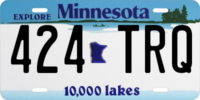MN license plate 424TRQ