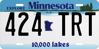 MN license plate 424TRT
