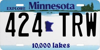 MN license plate 424TRW