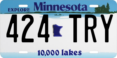 MN license plate 424TRY