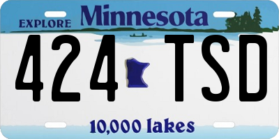 MN license plate 424TSD