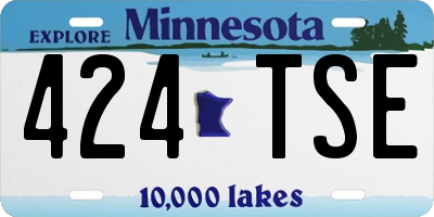 MN license plate 424TSE