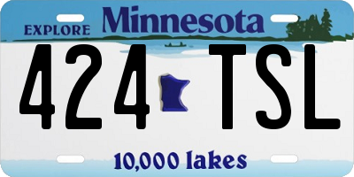 MN license plate 424TSL