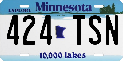 MN license plate 424TSN