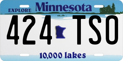 MN license plate 424TSO