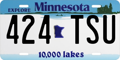 MN license plate 424TSU