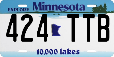 MN license plate 424TTB